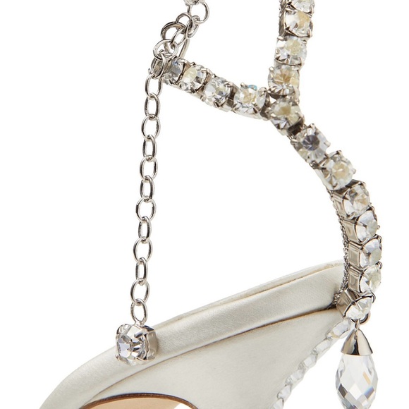 Jimmy Choo Ivory Heels with Sparkling Accents - Picture 6 of 6